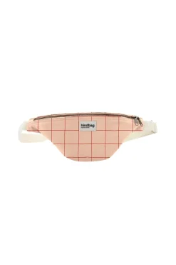 Banane en coton bio | rose/rouge "olivia carreaux rose/rouge"