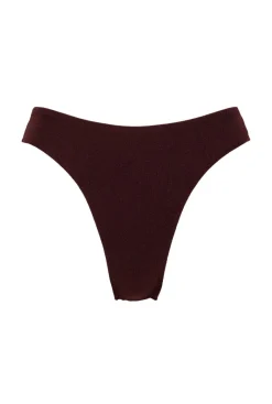 Bas de maillot culotte en polyamide recyclé | marron " cocoa - brown"