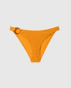 Bas de maillot en matières recyclées | orange "ring bikini briefs - apricot"