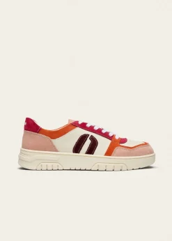 Baskets basse en cuir certifié lwg | multicolor 