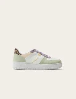 Baskets basse en cuir certifié lwg | multicolore 