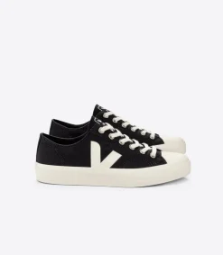 Baskets basses en coton bio | noir