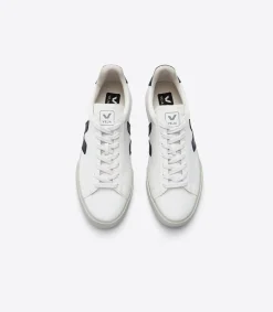 Baskets basses en cuir certifié | blanc et noir