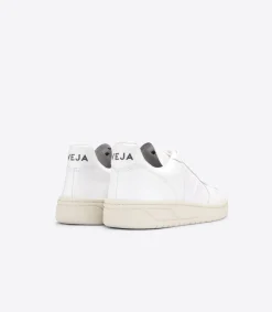 Baskets basses en cuir certifié | blanc "v-10 leather extra white"