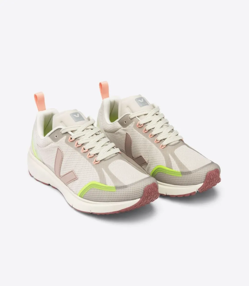 Baskets de sport en recyclé | beige et jaune "condor 2 alveomesh natural babe jaune fluo"