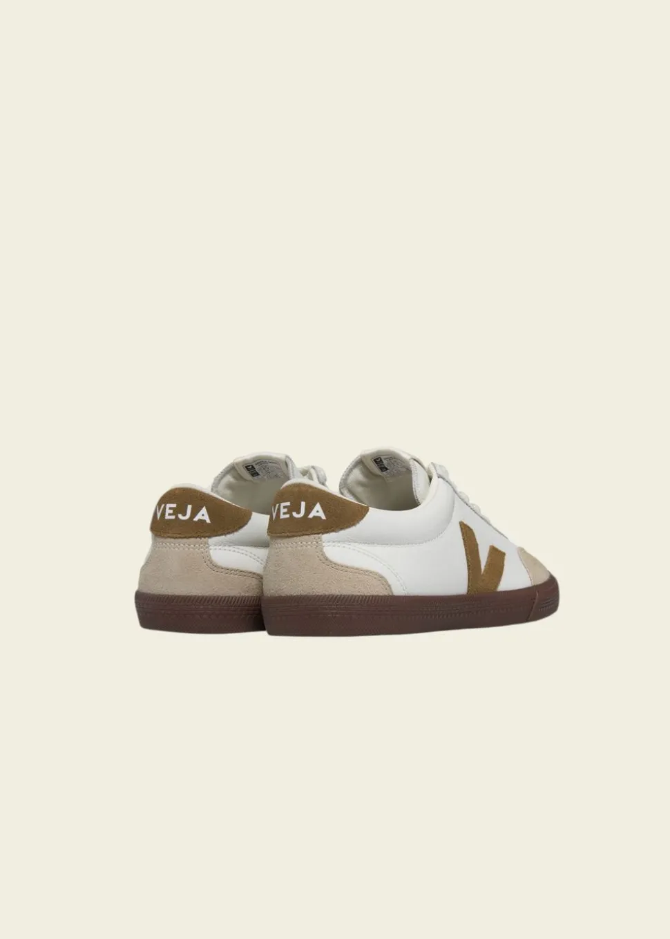 Baskets en cuir bio | marron "volley o.t. leath white tent bark"
