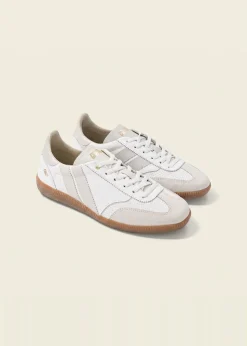 Baskets en cuir certifié | blanc "pure whisper"