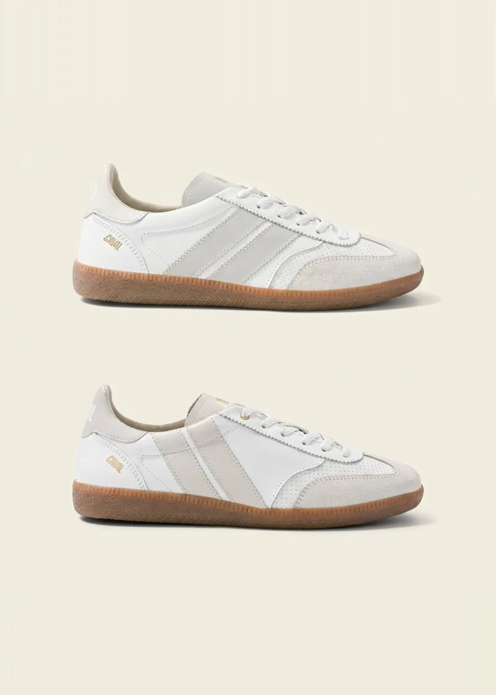 Baskets en cuir certifié | blanc "pure whisper"