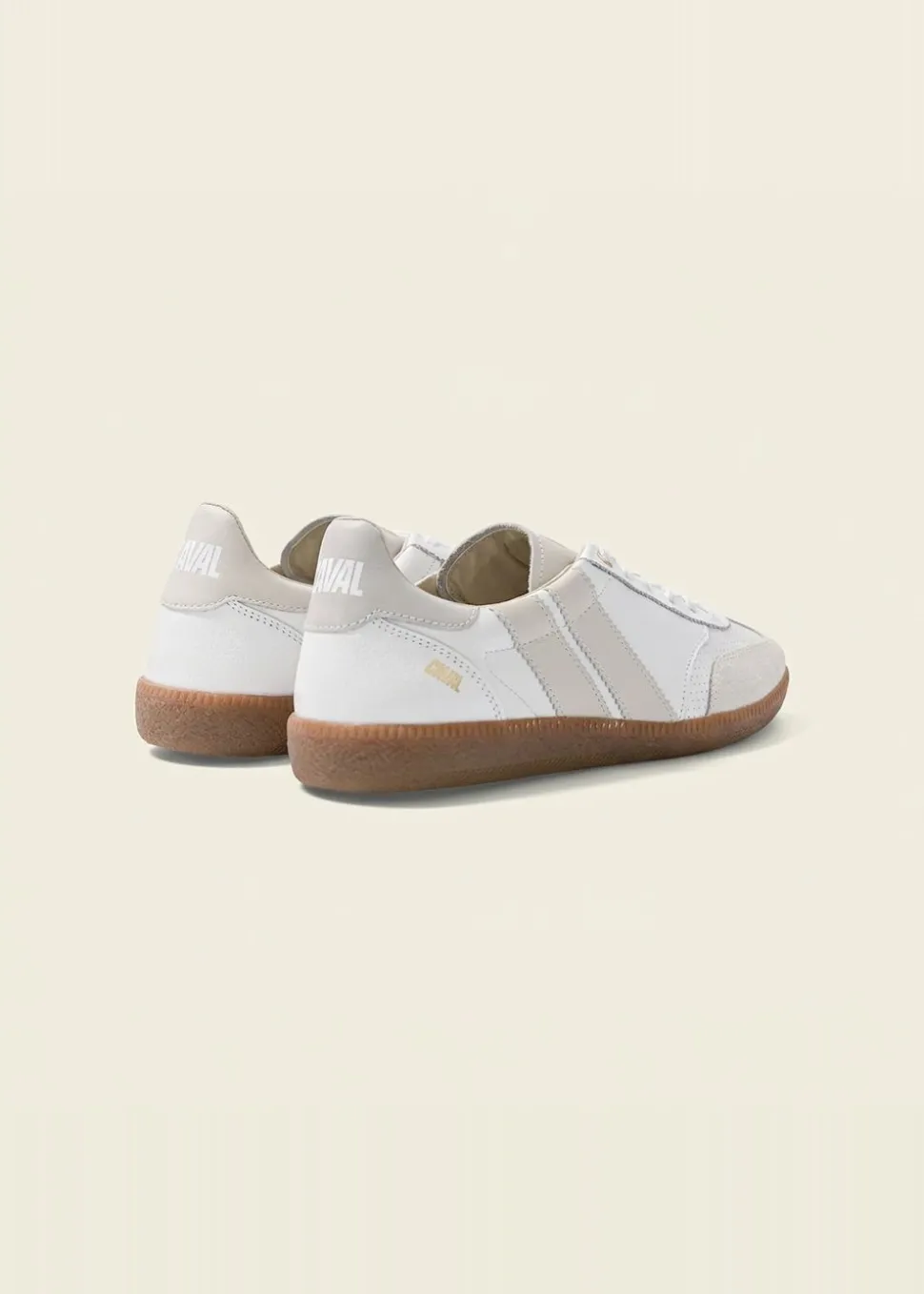 Baskets en cuir certifié | blanc "pure whisper"