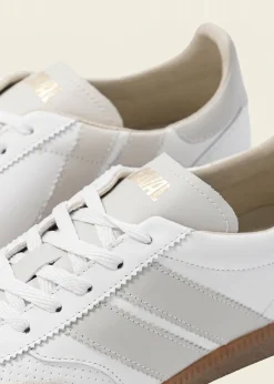 Baskets en cuir certifié | blanc