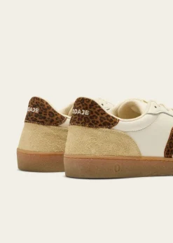 Baskets en cuir certifié | léopard 