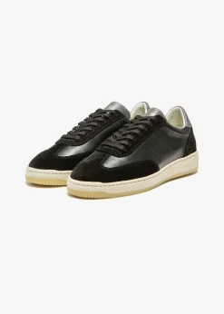 Baskets en cuir certifié | noir 