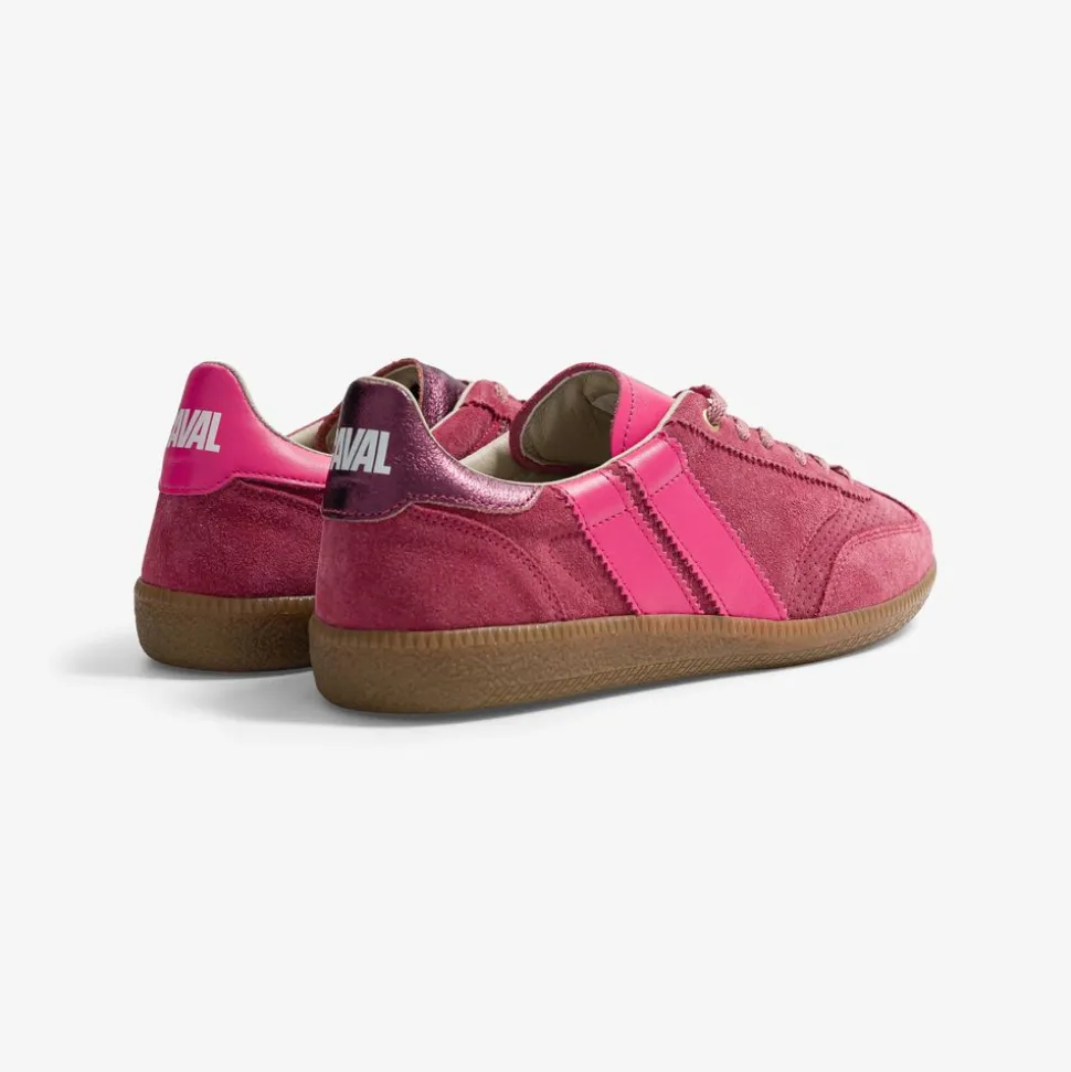 Baskets en cuir certifié | prune "metallic bambino pulse"