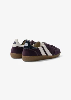 Baskets en cuir certifié | prune "mystic twilight pulse"