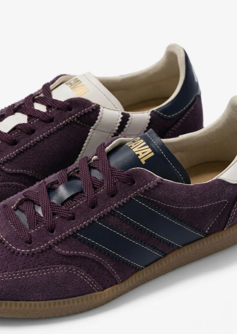 Baskets en cuir certifié | prune "mystic twilight pulse"