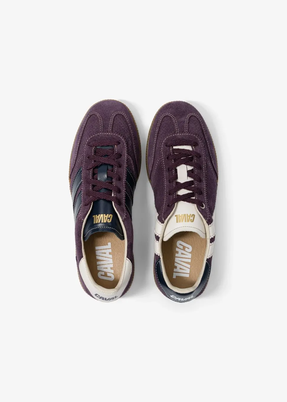 Baskets en cuir certifié | prune "mystic twilight pulse"