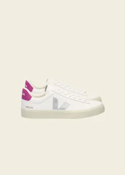 Baskets en cuir | multicolor "campo - white_silver_ultraviolet"