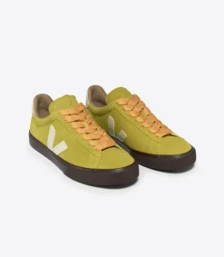 Baskets en suède et cuir sans chrome | jaune "campo bold suede liquor pierre"