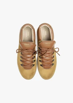 Baskets hautes en cuir certifié | marron