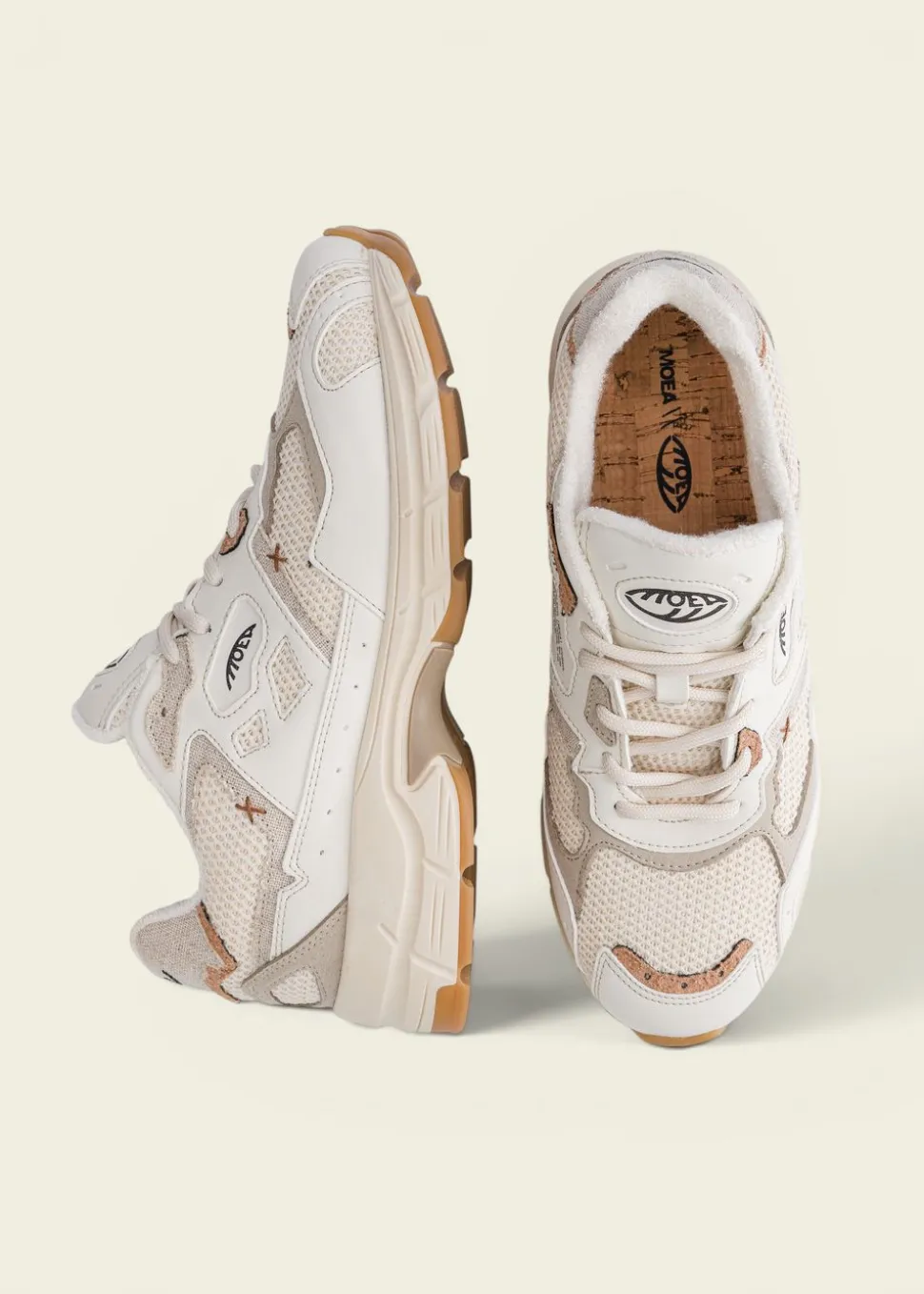 Baskets vegan | beige "rush - craft - corn - beige"