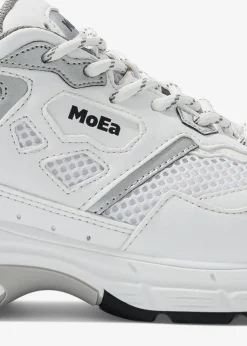 Baskets vegan | blanc et gris "gen8 - corn white & silver "