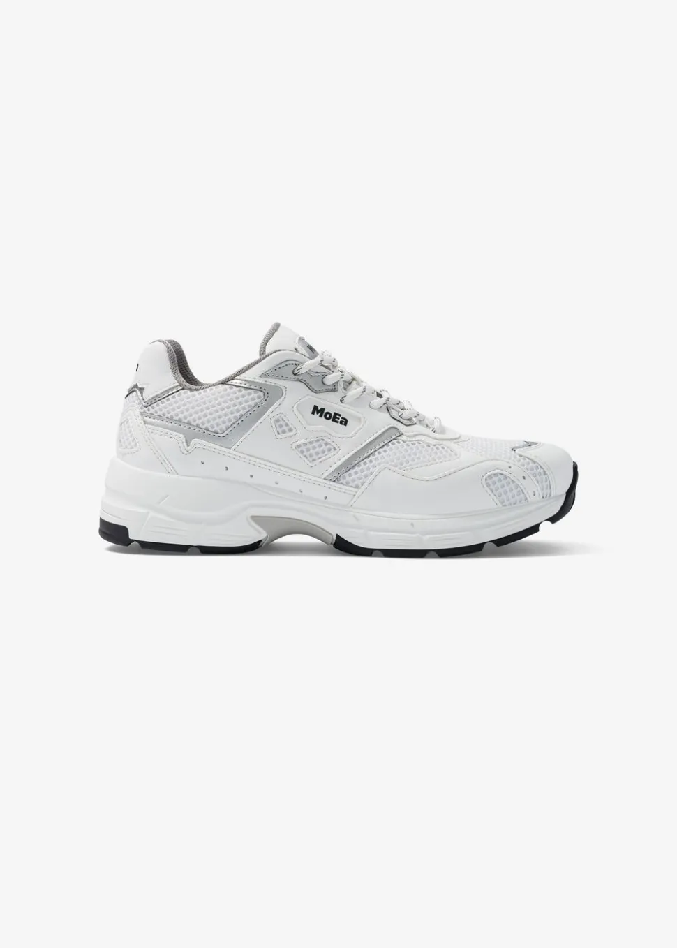 Baskets vegan | blanc et gris "gen8 - corn white & silver "