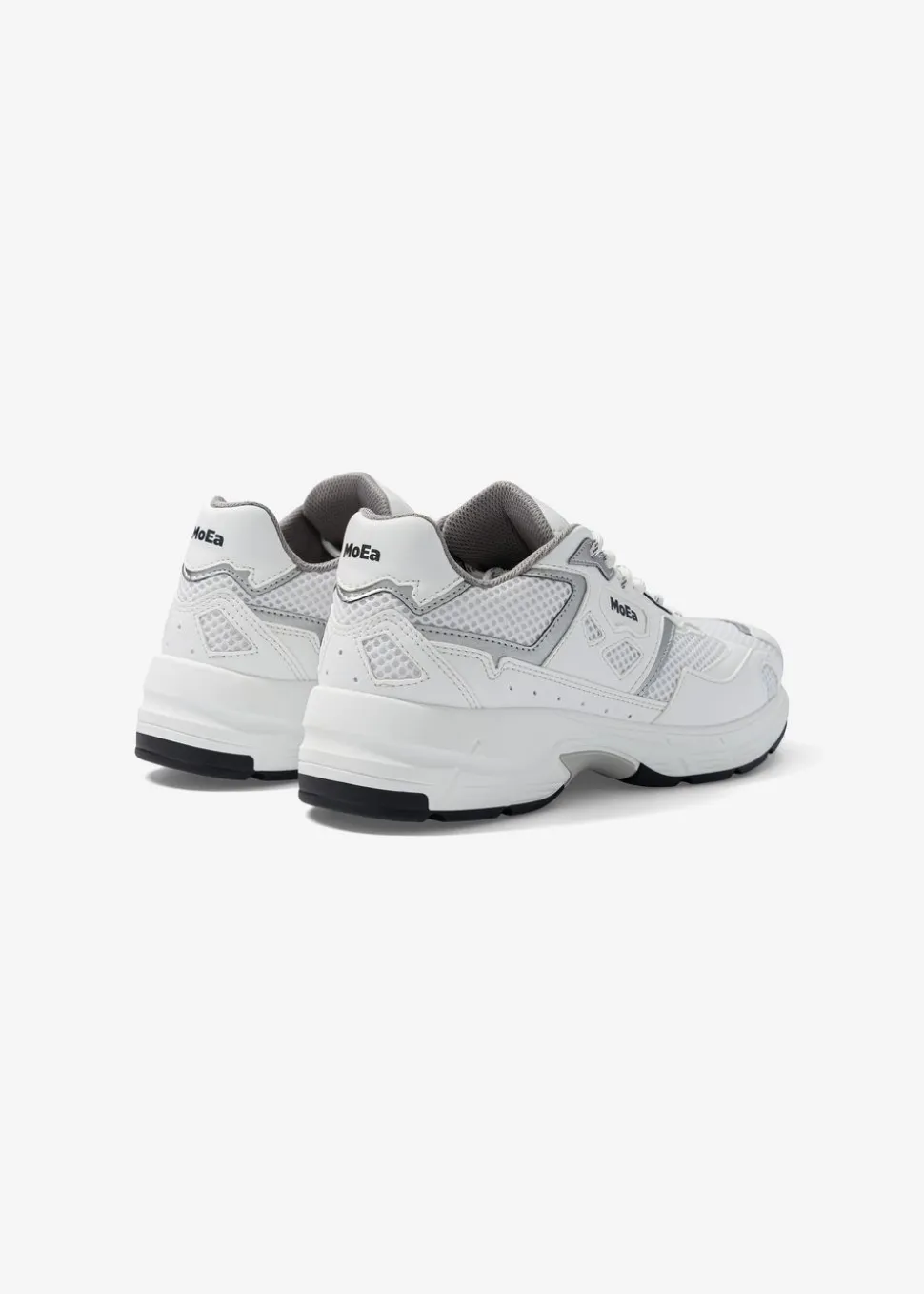 Baskets vegan | blanc et gris "gen8 - corn white & silver "