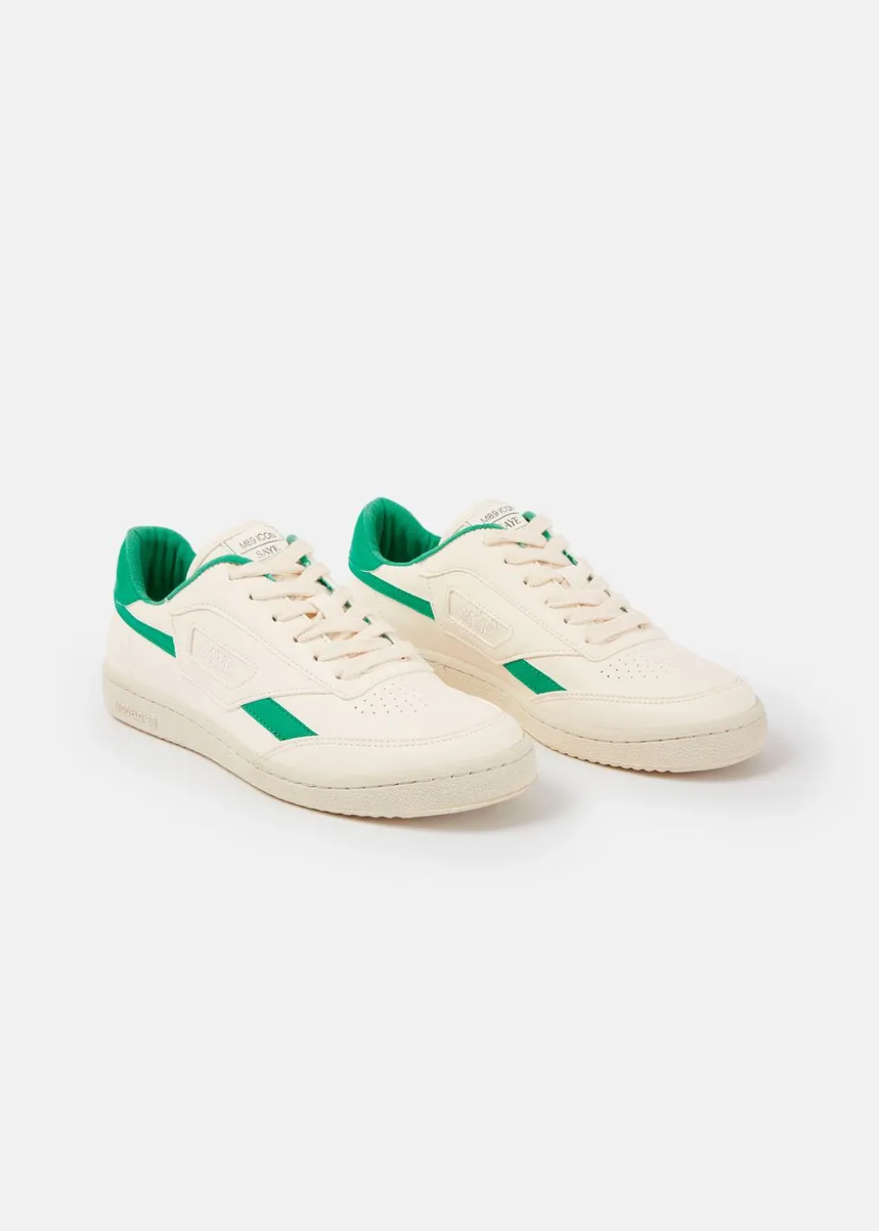 Baskets vegan | blanc et vert "basket en recyclé - modelo '89 icon jade"