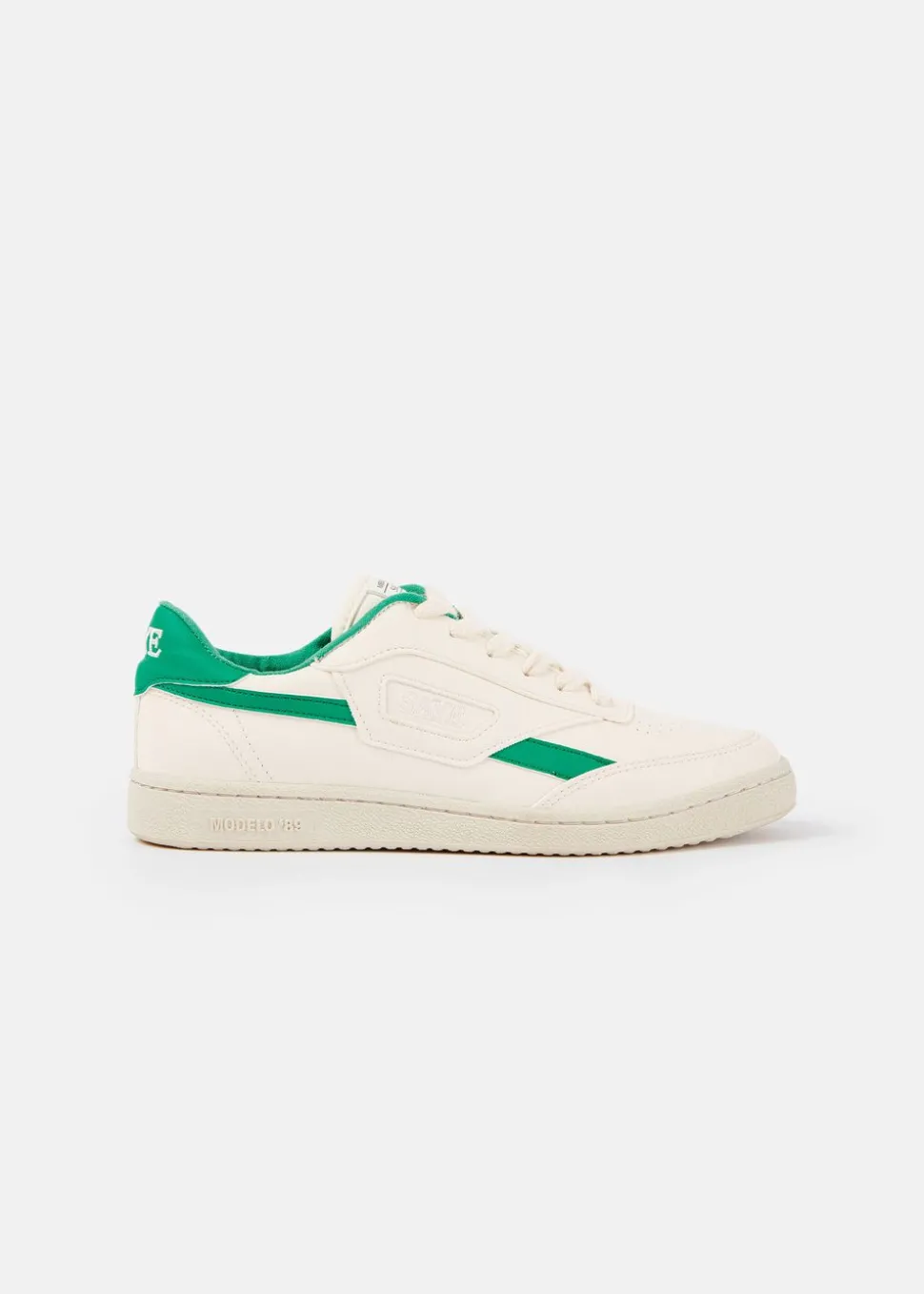 Baskets vegan | blanc et vert "basket en recyclé - modelo '89 icon jade"
