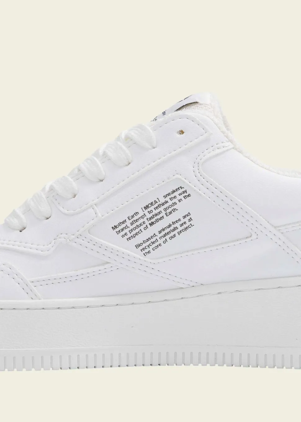Baskets vegan | blanc "origin - full white - corn"