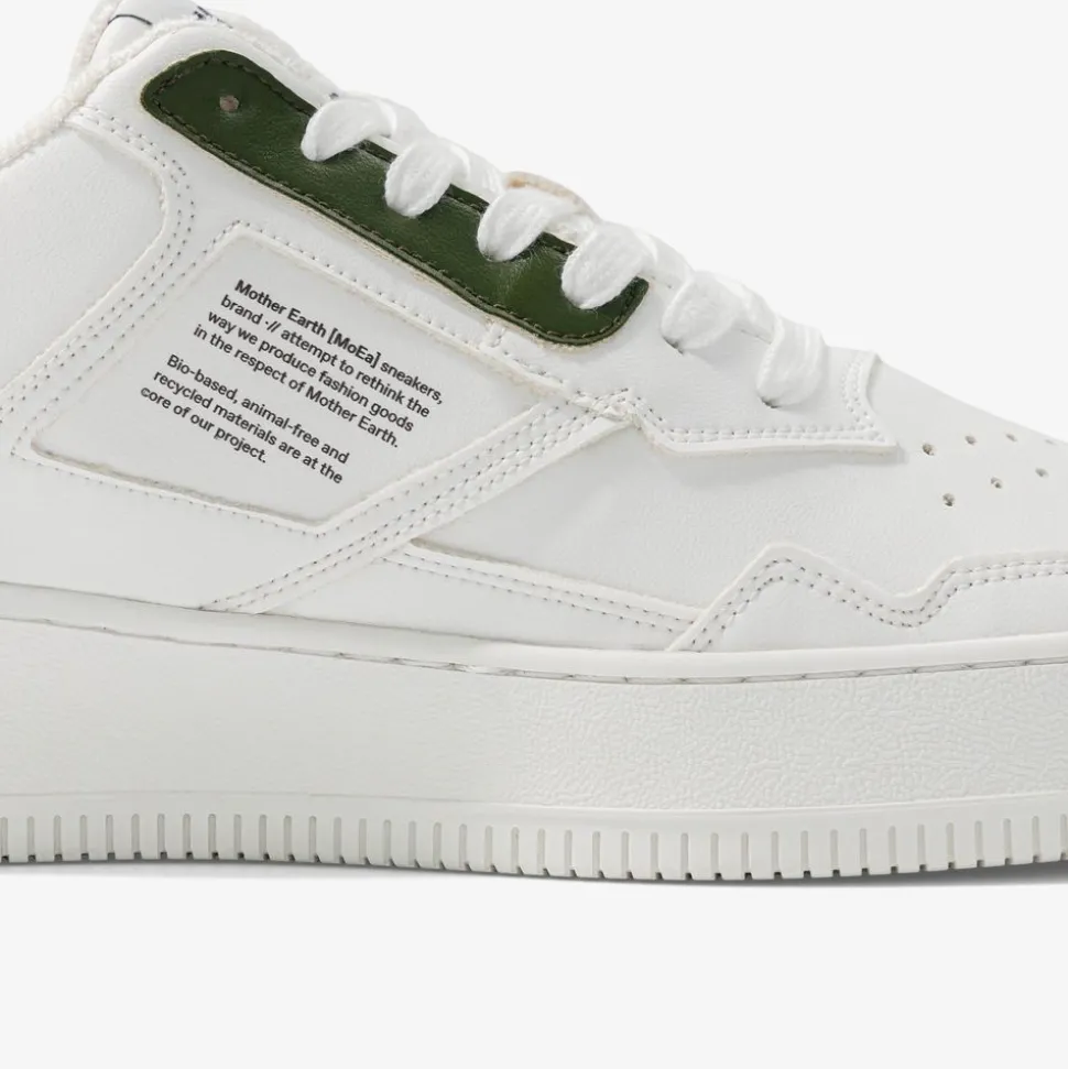 Baskets vegan en matières végétales | blanc "gen 1 white & green"