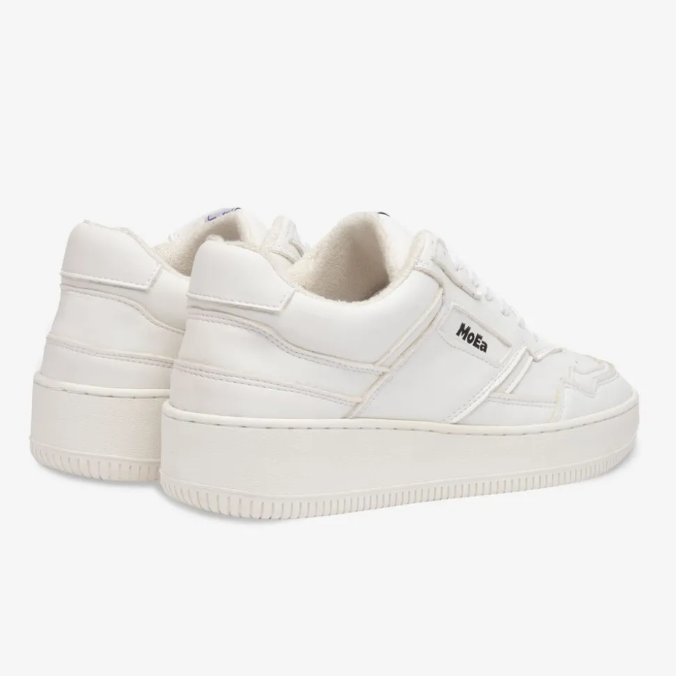 Baskets vegan en matière végétale | blanc "gen 1 corn full white"