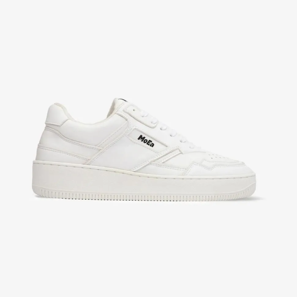 Baskets vegan en matière végétale | blanc "gen 1 corn full white"