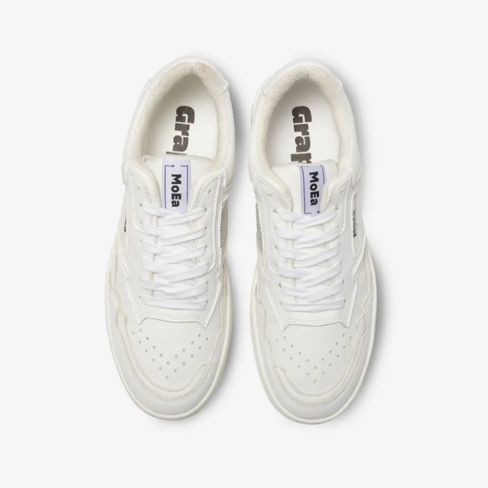 Baskets vegan en matière végétale | blanc "gen 1 corn full white"