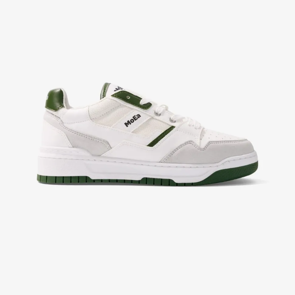 Baskets vegan en matière végétale | vert "gen2 cactus white & green"