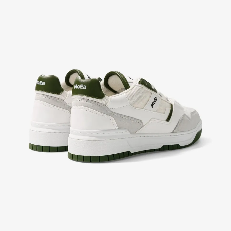 Baskets vegan en matière végétale | vert "gen2 cactus white & green"