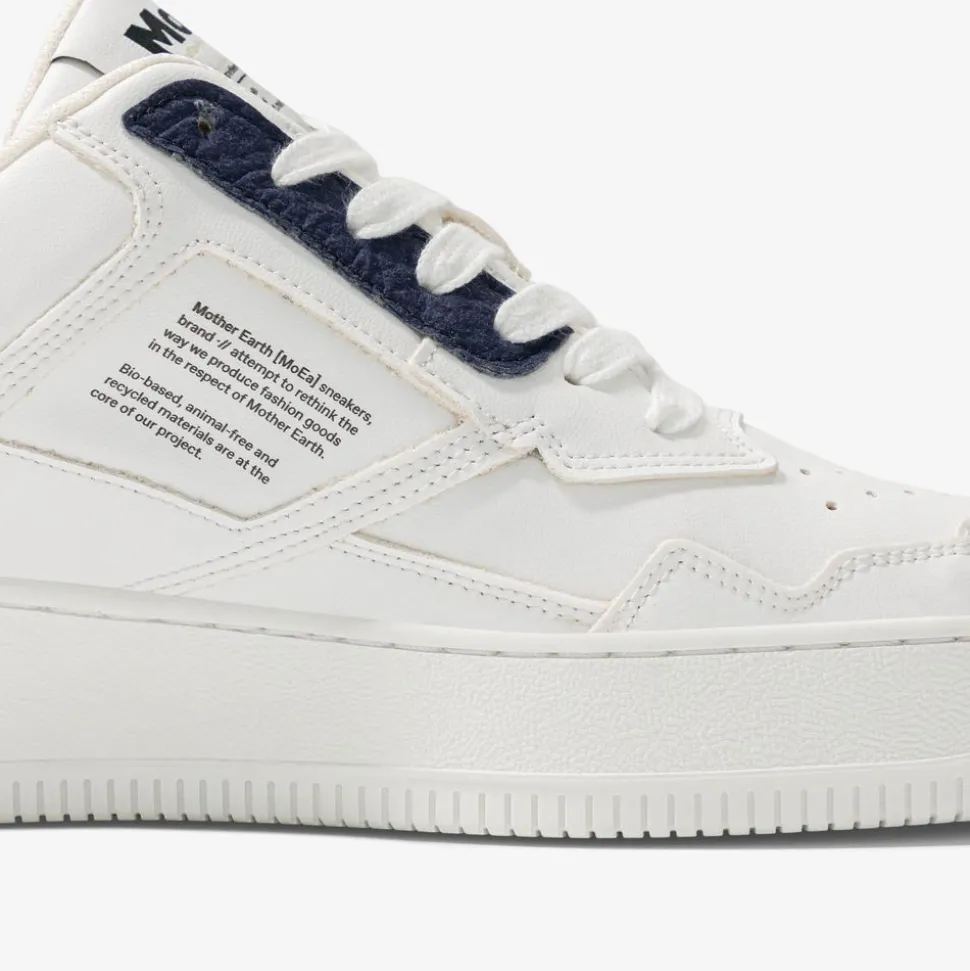 Baskets vegan en matière végétale | bleu "gen 1 mushroom white & navy"