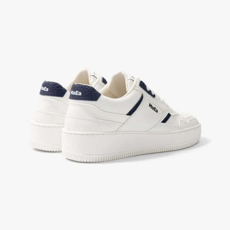 Baskets vegan en matière végétale | bleu "gen 1 mushroom white & navy"