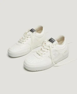 Baskets vegan en recyclé | blanc "retro 90s all white"