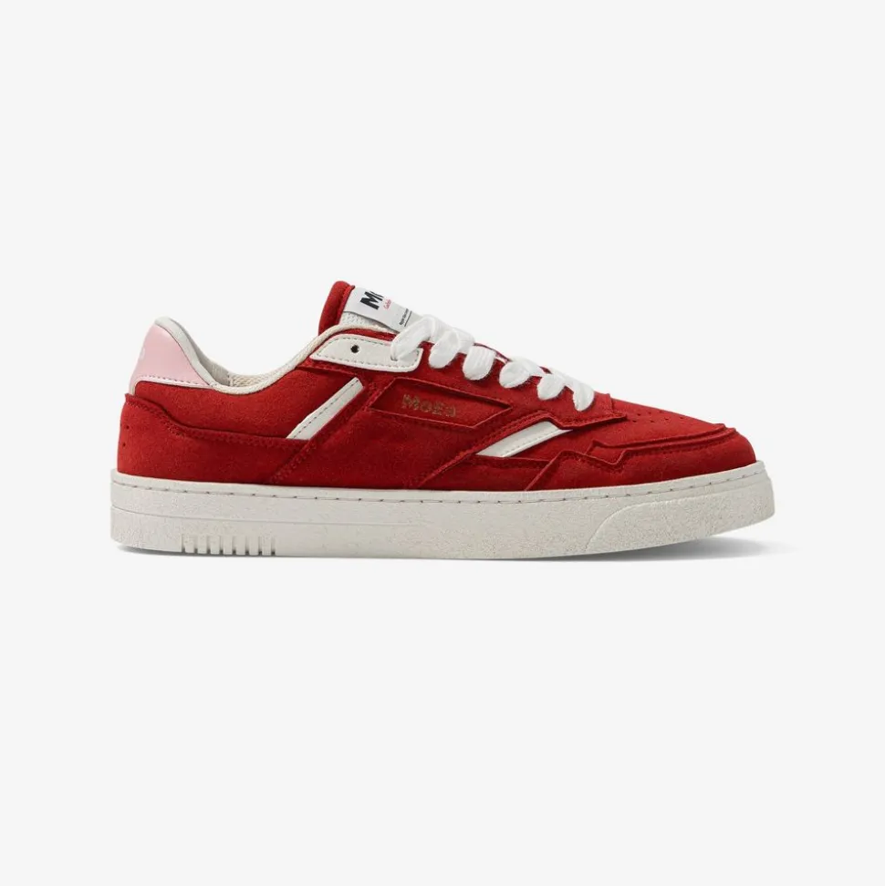 Baskets vegan | gen9 - apple red & pink suede