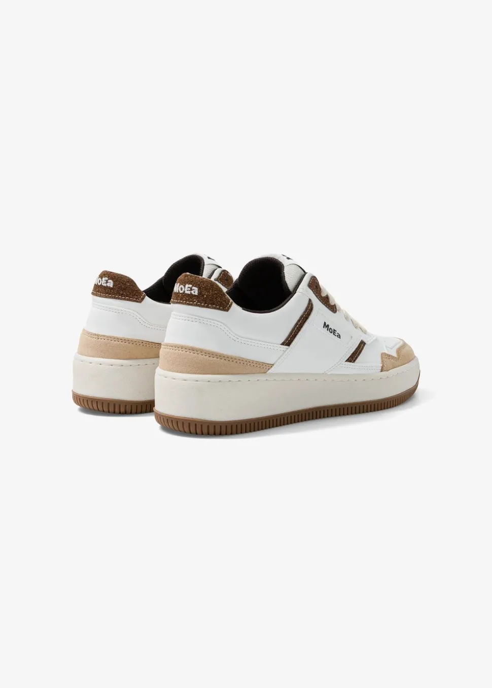 Baskets vegan | multicolor "gen1 - coco white & brown suede"