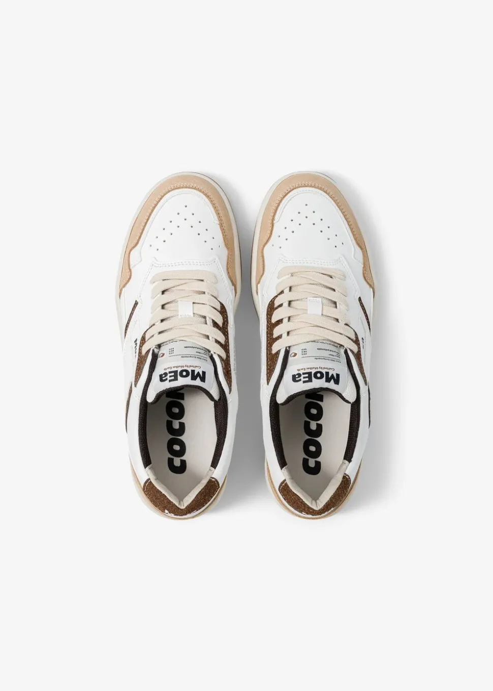 Baskets vegan | multicolor "gen1 - coco white & brown suede"