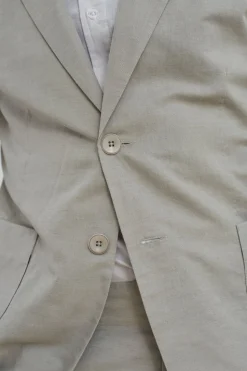 Blazer en coton bio et lin | lin naturel 