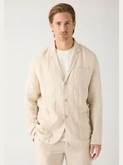 Blazer en lin biologique | beige 