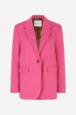 Blazer rose en ecovero et matière recyclée - haven blazer fandango pink