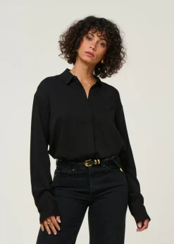 Blouse en viscose ecovero | noir 