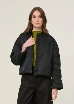 Blouson en matières recyclées | noir 