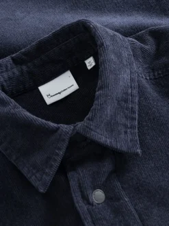 Blouson velours en coton bio et matière recyclée | marine 
