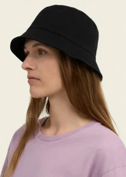 Bob en coton bio | noir "organic cotton bucket hat - black"