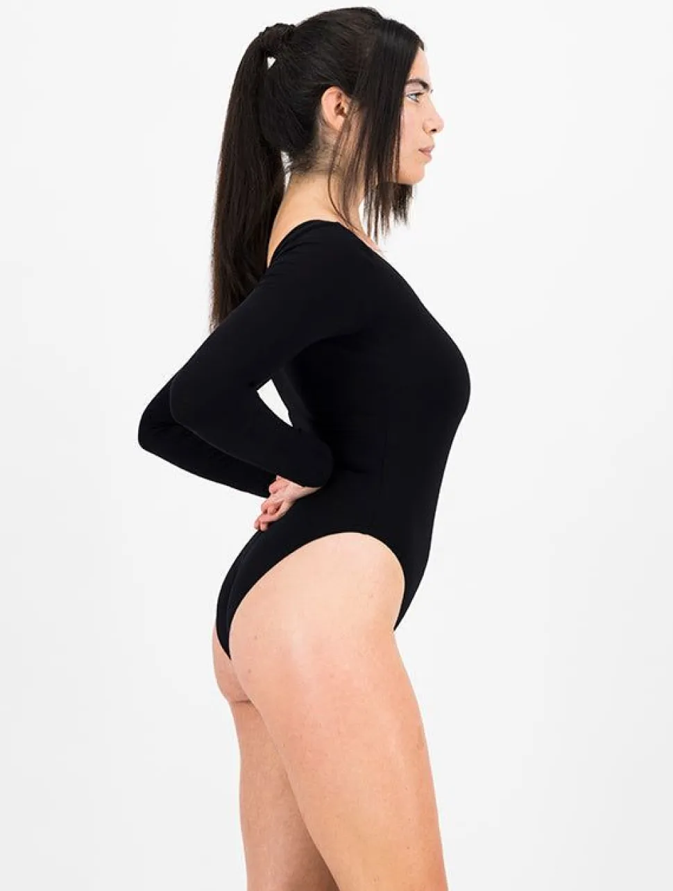 Body en coton bio | noir "louise noir ebène"